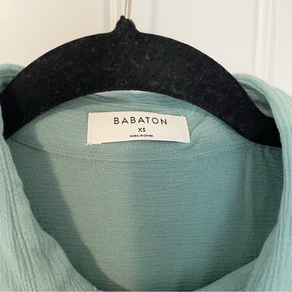 Babaton Green Button-up Blouse Size XS - Picture 3 of 6